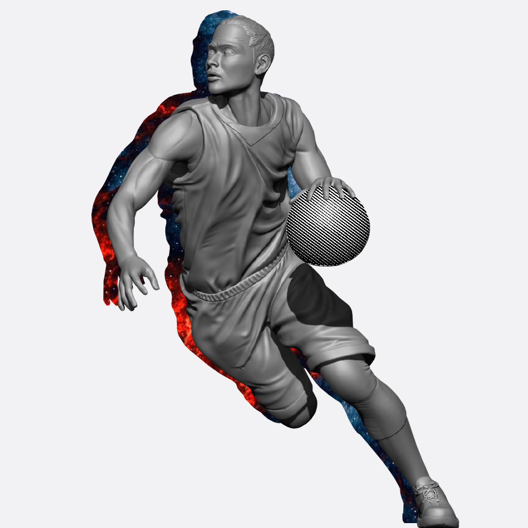 Баскетболіст ілюструє статтю про гейміфікацію на e-mail маркетингу.