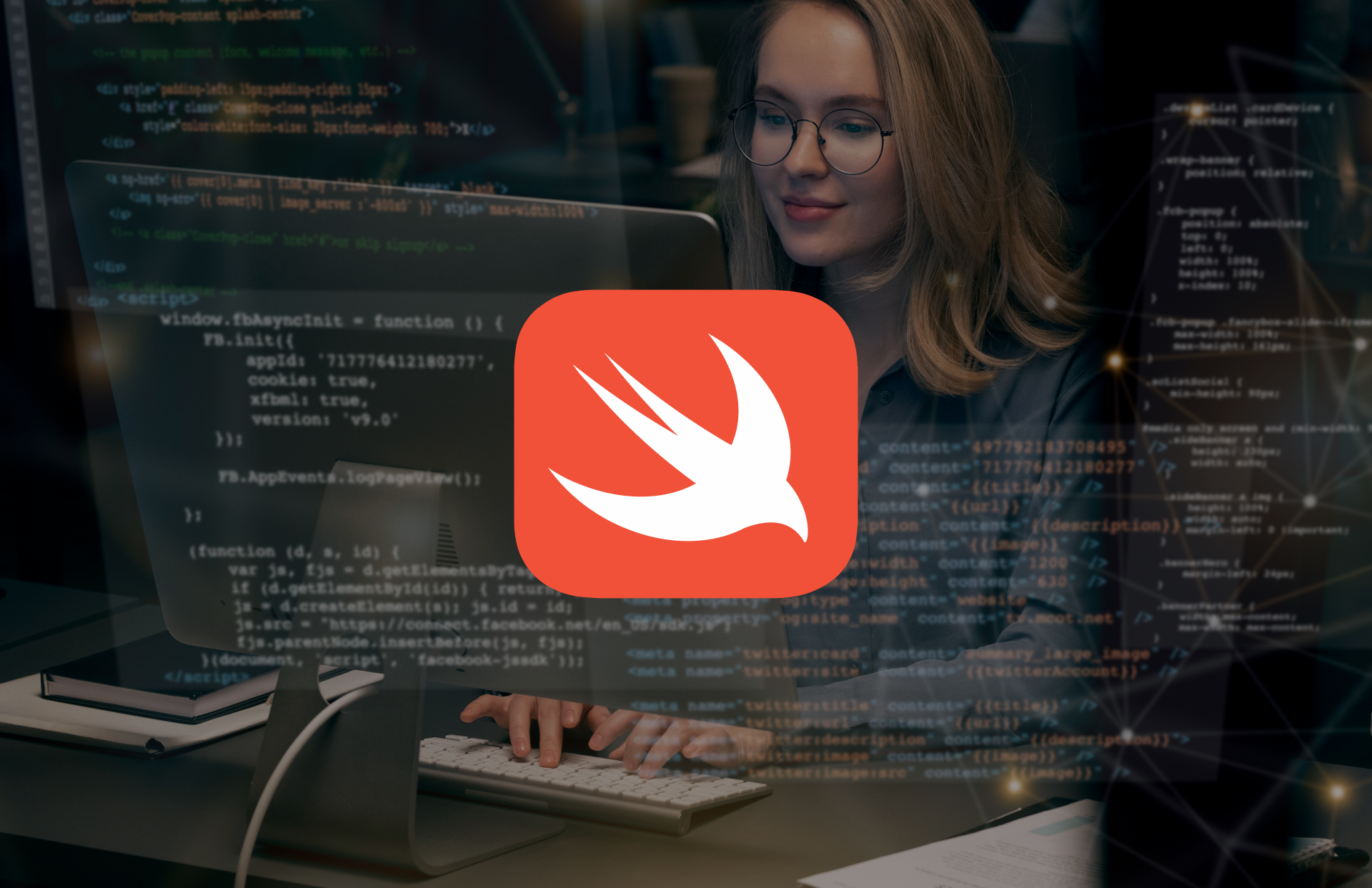 Логотип мови програмування Swift.