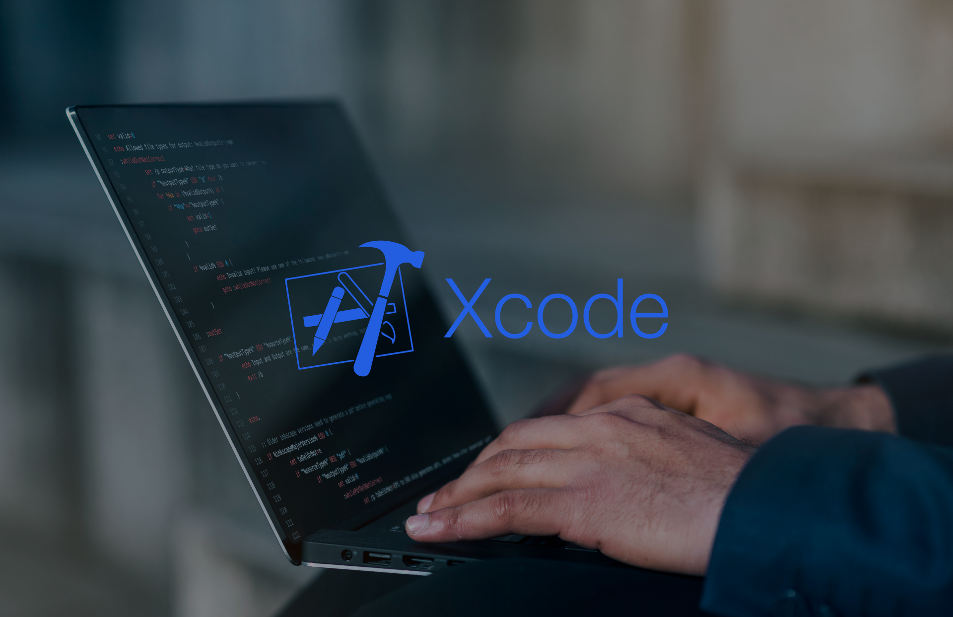 Логотип середовища розробки Xcode.