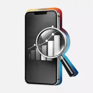 Ілюстрація до статті про аналітика мобільного застосунку.